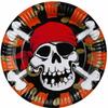 Paper Jolly Roger Plate (Pack of 8)