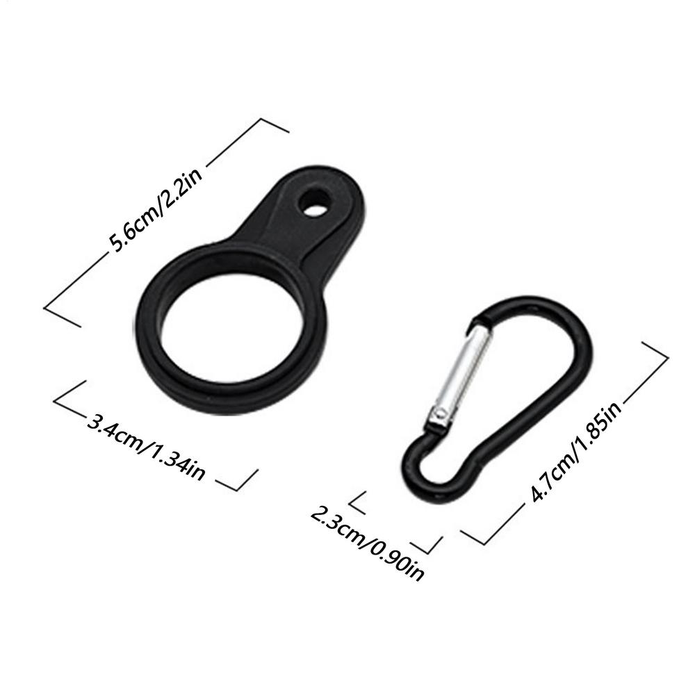 Hanging Water Bottle Buckle Clip Tactical Portable Mineral Bottle Ring Holder Molle Webbing Buckles for Outdoor Camping Hiking