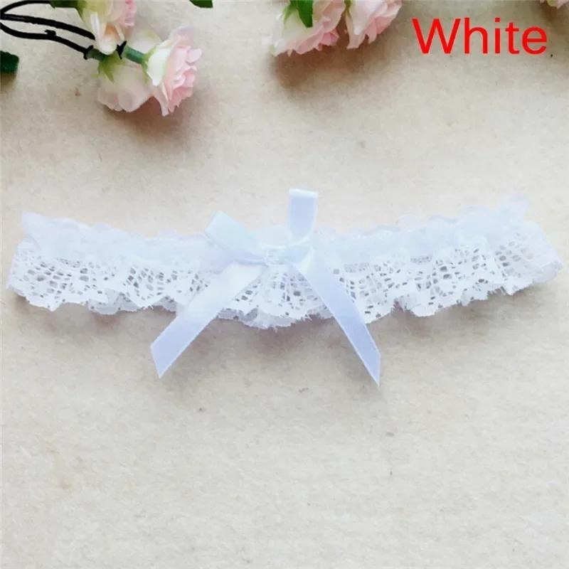 Вышивка Цветок Бисероплетение Белые Сексуальные Подвязки на Ногу Кольцо на Бедро Свадебная Подвязка на Ногу Свадебная Вечеринка Косплей Подвязка на Ногу Пояс Подтяжка
