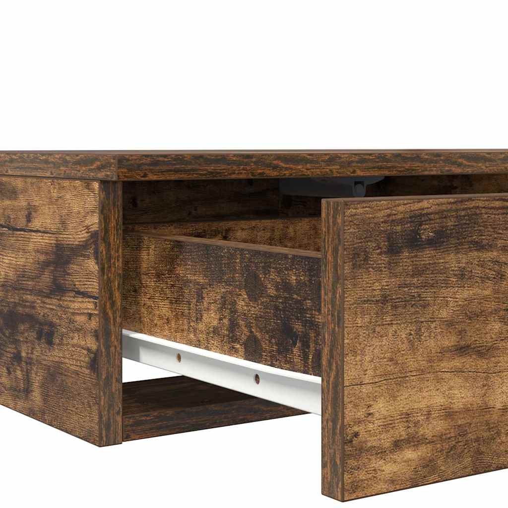 Bed Drawers Smoked Oak 180 x 36.5 x 16.5 cm