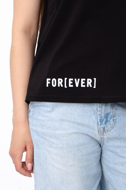 Women’s Oversize Cotton T-Shirt – Lightweight Knit with Floral Print & Relaxed Fit Summer 8127-001-33-1 HC