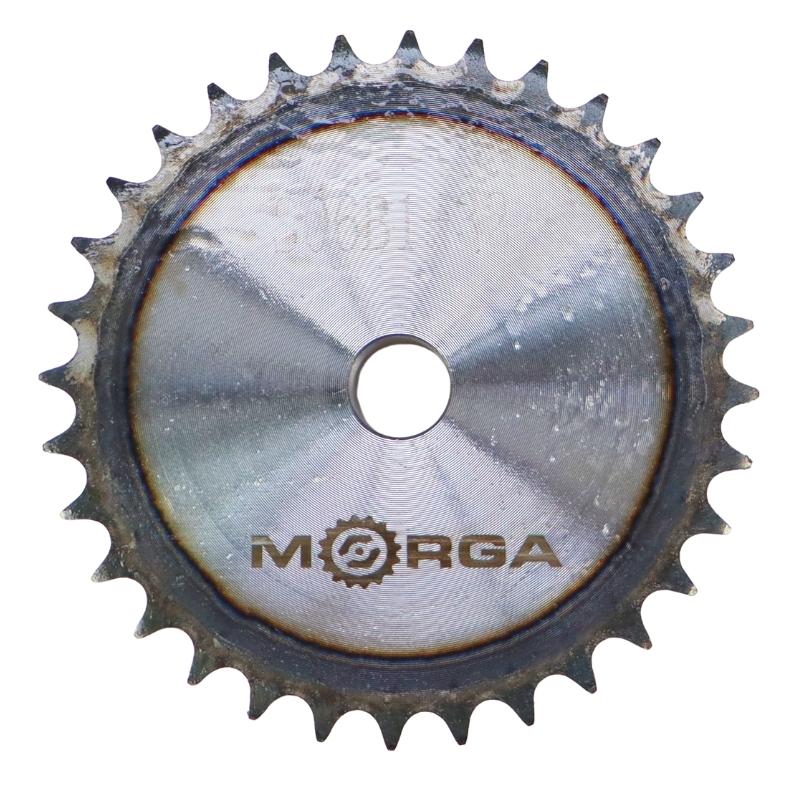 Hardened chain sprocket with flange, hub 06B-1 (R1 3/8) Z-32 outer diameter 100.9 MORGA