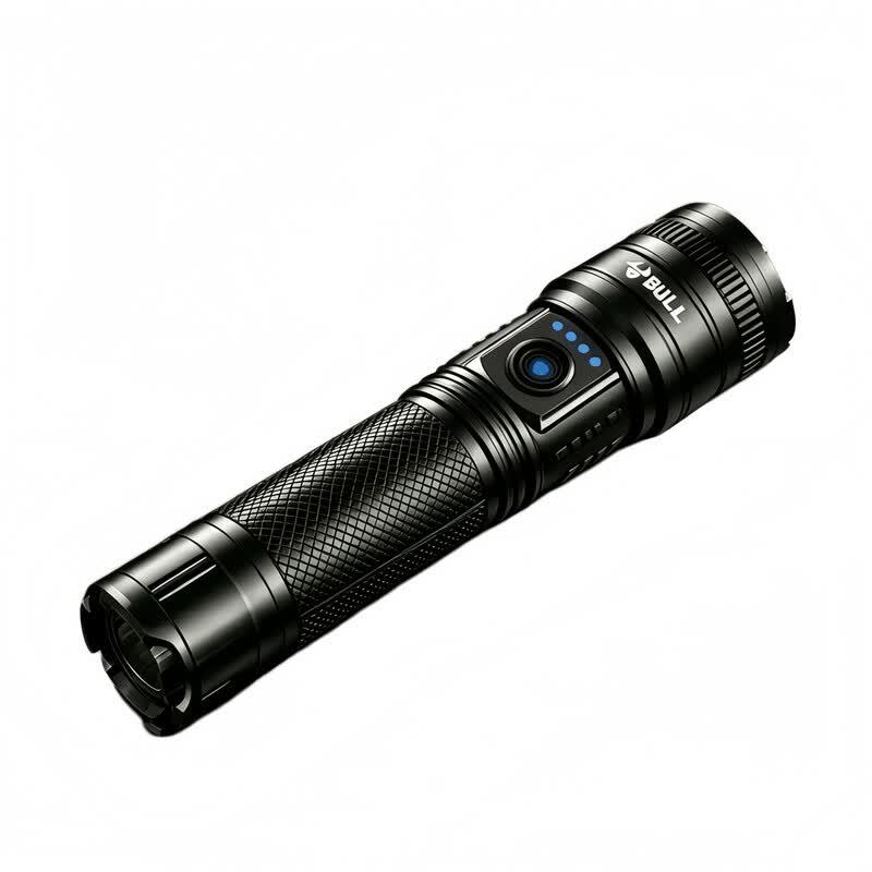 BULL Telescopic Focusing Rechargeable Flashlight