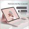 Защитный чехол для iPad 9-го поколения с Bluetooth-клавиатурой, магнитным креплением и слотом для стилуса, обеспечивающий полное покрытие