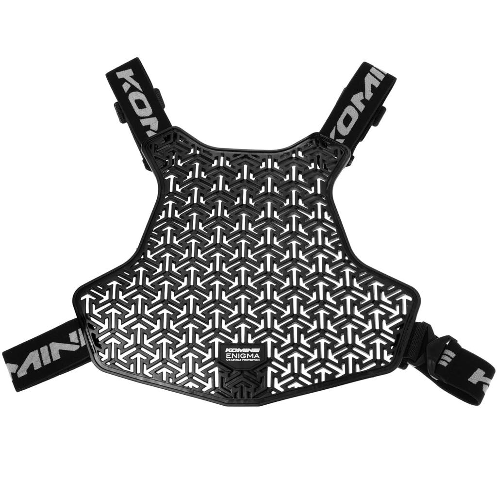Komine Motorcycle Chest Chest CE2 (KOMINE) Protector, Air-Thru Guard, Enigma, Standard, Black, Free, SK-850