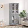 VidaXL Highboard Concrete Grey 69.5x34x180 Cm Engineered Wood 3198581