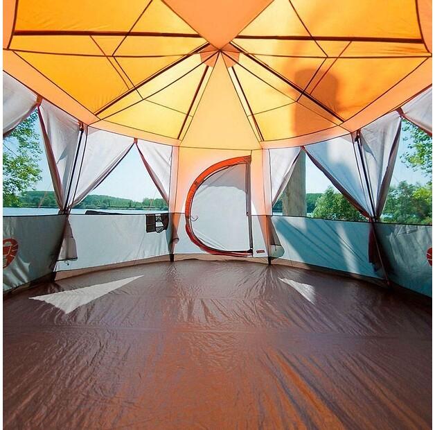 Палатка кемпинговая Coleman Cortes Octagon 8 8-местная серая
