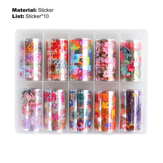 10 шт./компл. переводные наклейки для ногтей в кленовом стиле легко наклеиваются красочные высококачественные наклейки для ногтей с золотым листом осенняя переносная вода для женщин