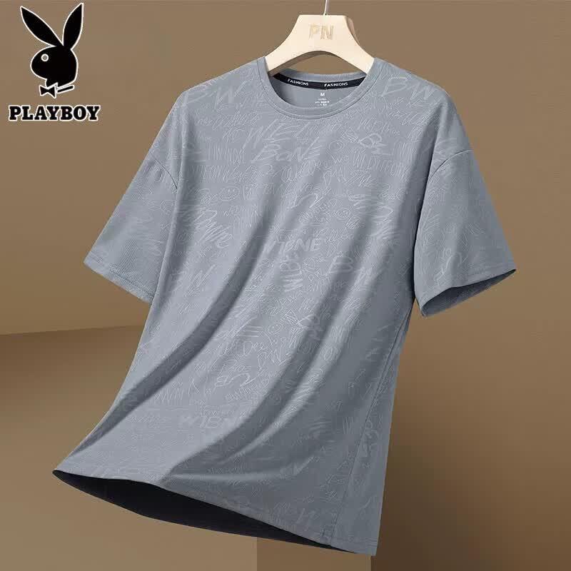 PLAYBOY Мужская быстросохнущая футболка из ледяного шелка