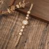Women Simulation Pearl Bracelet Watches Quartz Dial Warch Ladies Wristwatches