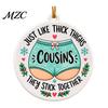 Winter Celebration Room Decor Funny Friendship Christmas Pendant, Durable Acrylic Hanging Ornament, Creative Xmas Gifts for Tree Decorative
