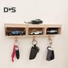 Настенный держатель для ключей для гаража с открывающейся дверью, простая установка, 3D-держатель для ключей, стеллаж для хранения для прихожей