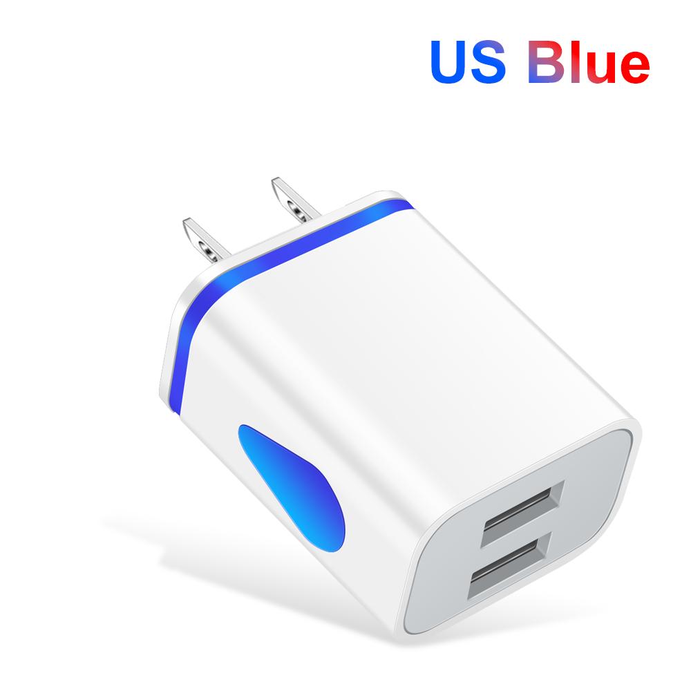 2A двухпортовое USB-зарядное устройство для Samsung Xiaomi, выходной адаптер питания для путешествий, совместимый с телефоном