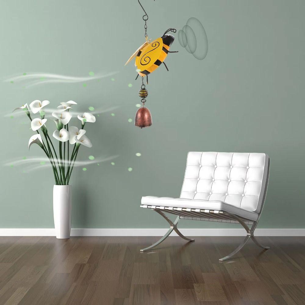 Painted 3D Hanging Wind Chimes Unique Animal Wind Chimes Pendant Durable Ladybug Hanging Bell Yard