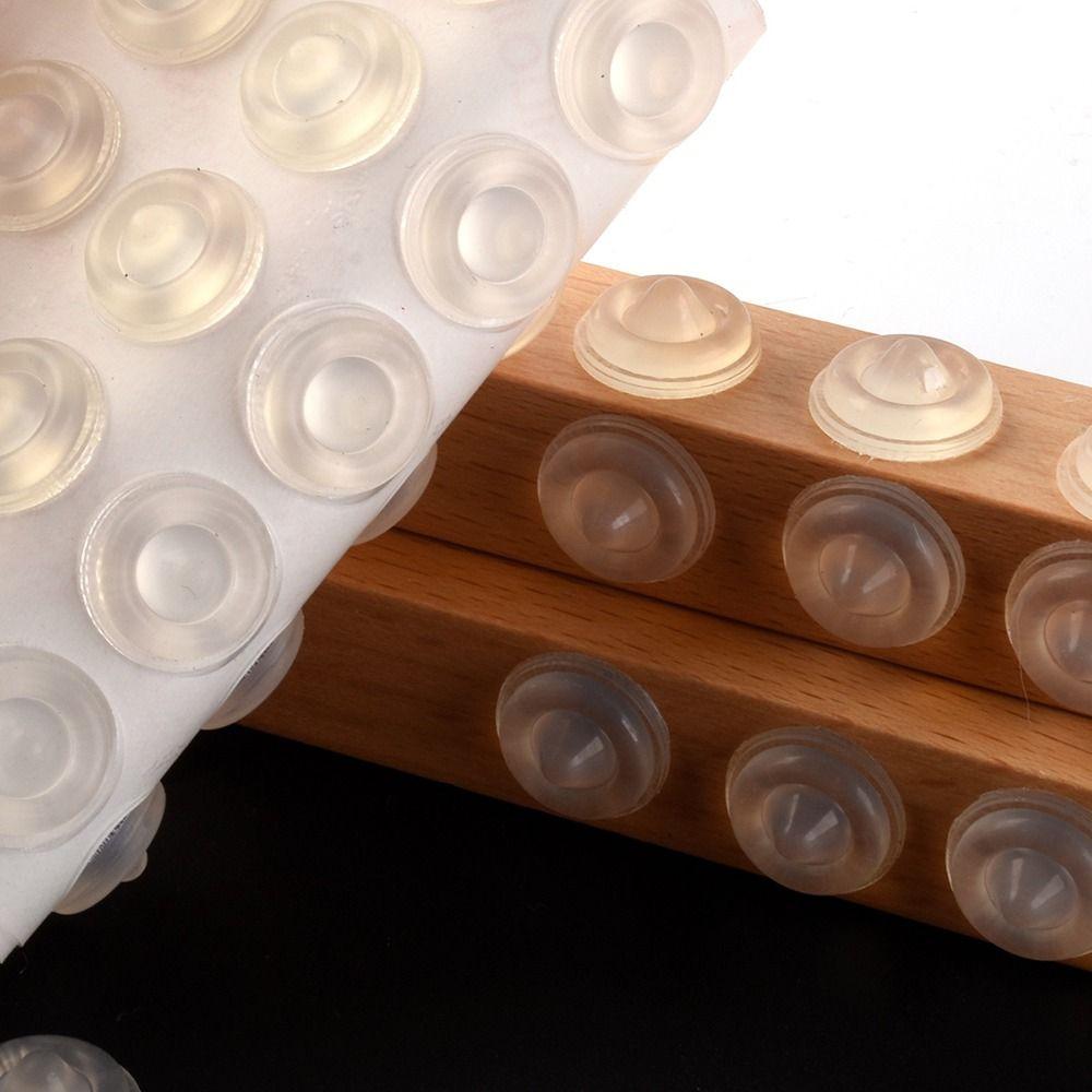 50 шт./лист Резиновые мебельные бамперные накладки Дверь Шкаф Туалет Ящик Стенные амортизационные наклейки