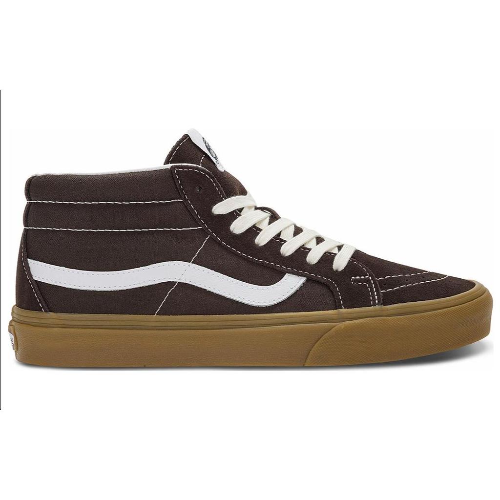 Vans Sk8 Casual Mid-Top Skate Shoes Unisex Sneakers Black Brown VN0A391FCHC