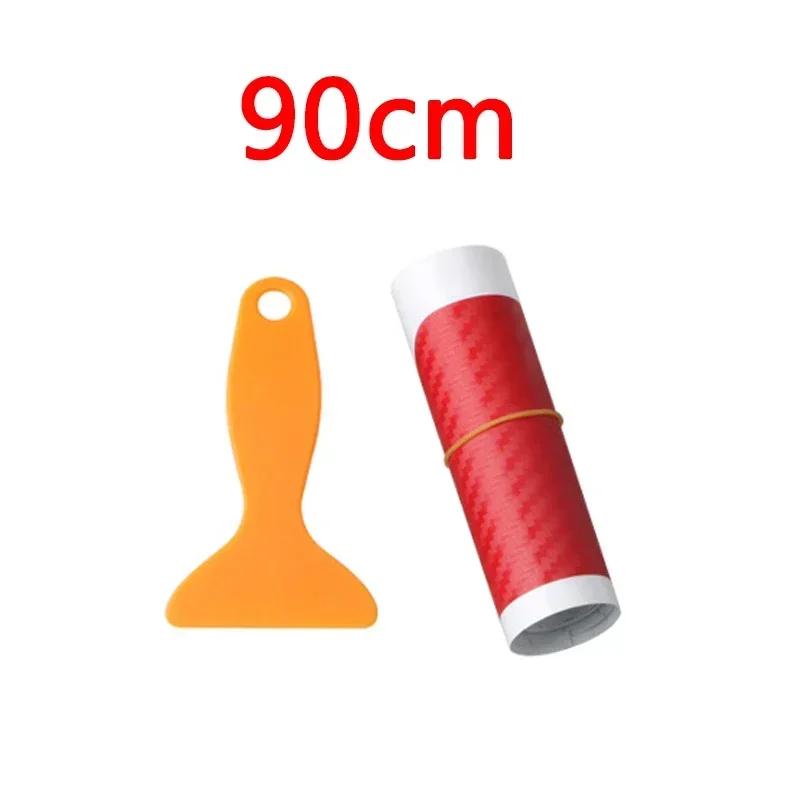 Наклейка на багажник автомобиля против царапин ПВХ углеродное волокно, наклейка на багажник автомобиля 90/104 см защита заднего бампера водонепроницаемая, автоаксессуар