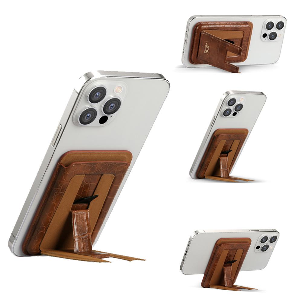 Magsafe Card Holder for iPhone 13: Magnetic Sticker for Cards, Lazy Desktop Stand.