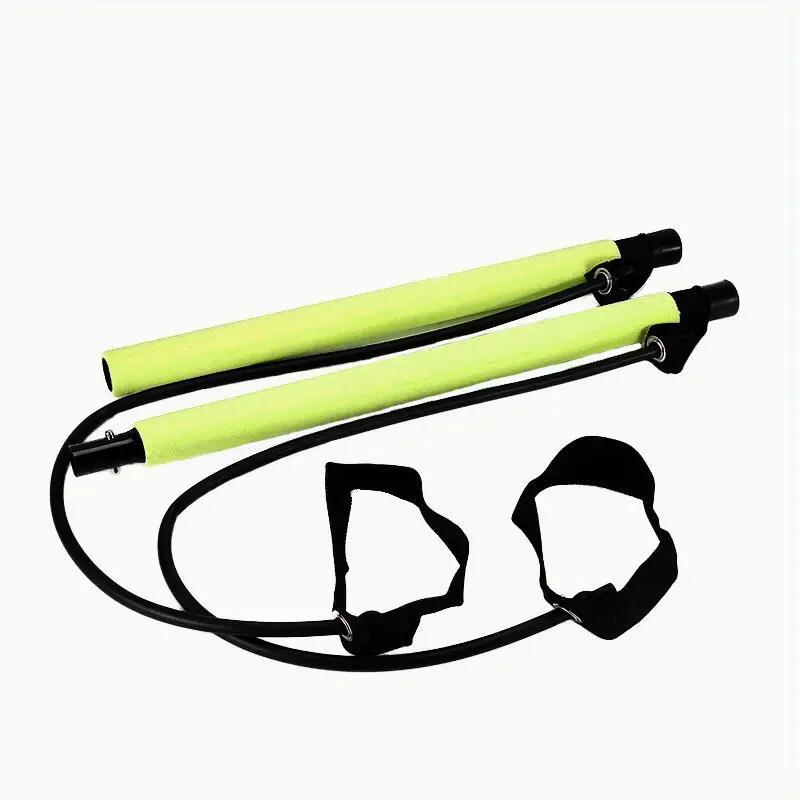 Ultimate Pilates Bar Set for Full-Body Fitness Elastic Resistance Rope Stick for Chest Expansion Back Training and Body Stretching