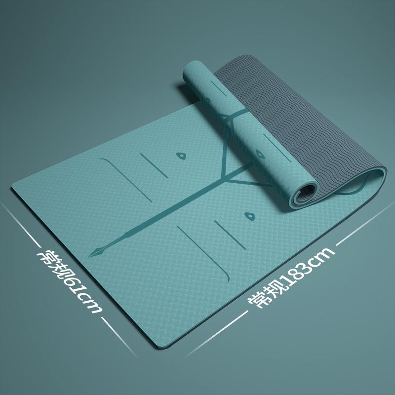 Толстый Нескользящий Коврик для Йоги и Танцев со Скакалкой