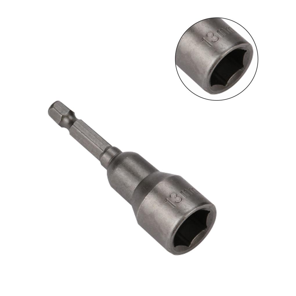 2pcs Nut Driver Bit Hexagon Socket and Shank Quick-release Nut Setter Driver Drill Bit Set