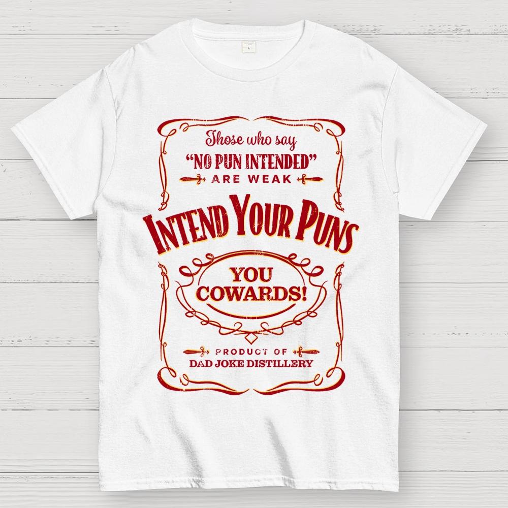 Intend Your Puns! Remix 100% Cotton Summer Casual Cool Loose T-Shirt