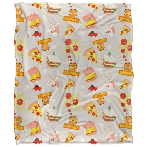 Garfield Pattern Silky Food Supersoft Blanket