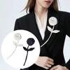 Cloth Fabric Collar Flower DIY Sew Lapel Pins Fashion Flower Brooch Pins