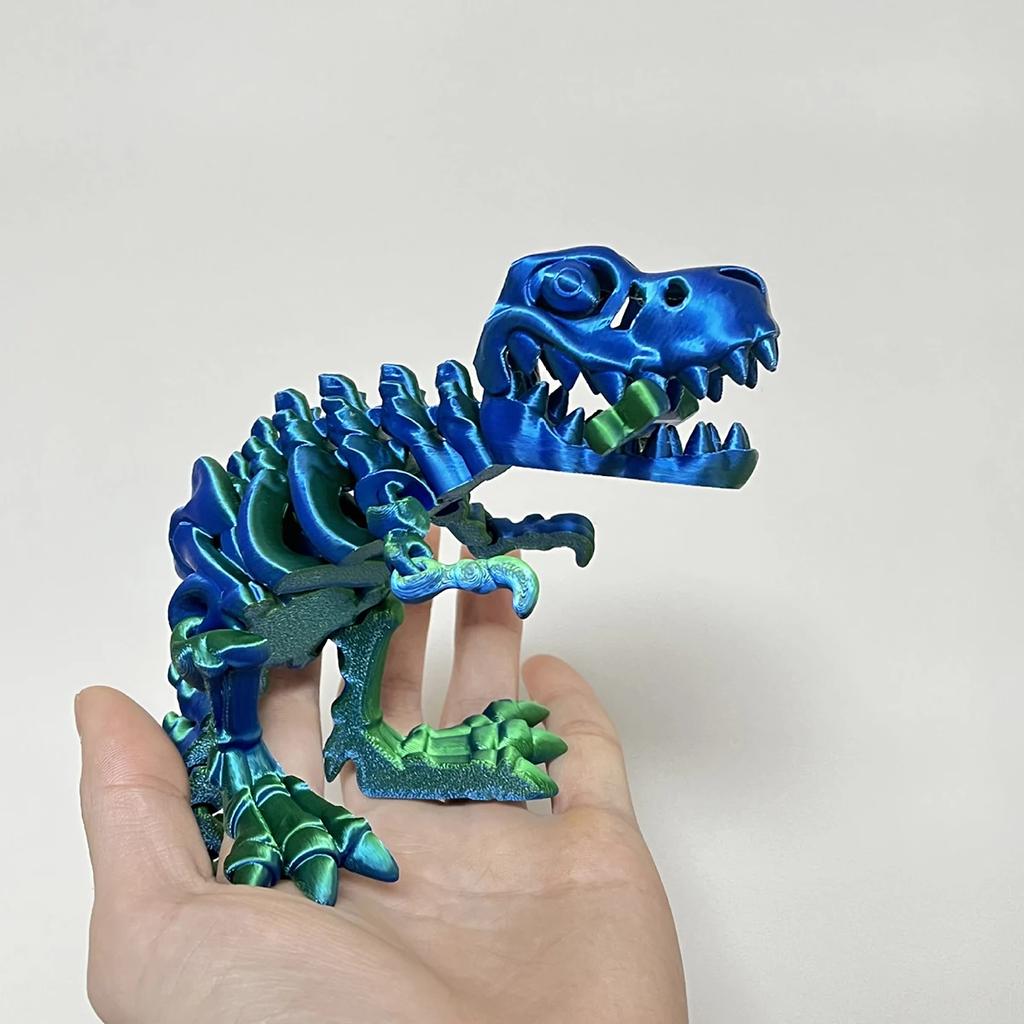 Movable Joint Toy Dinosaur Model Tyrannosaurus Rex Fossil Dragon 3D Printing Skull Decoration