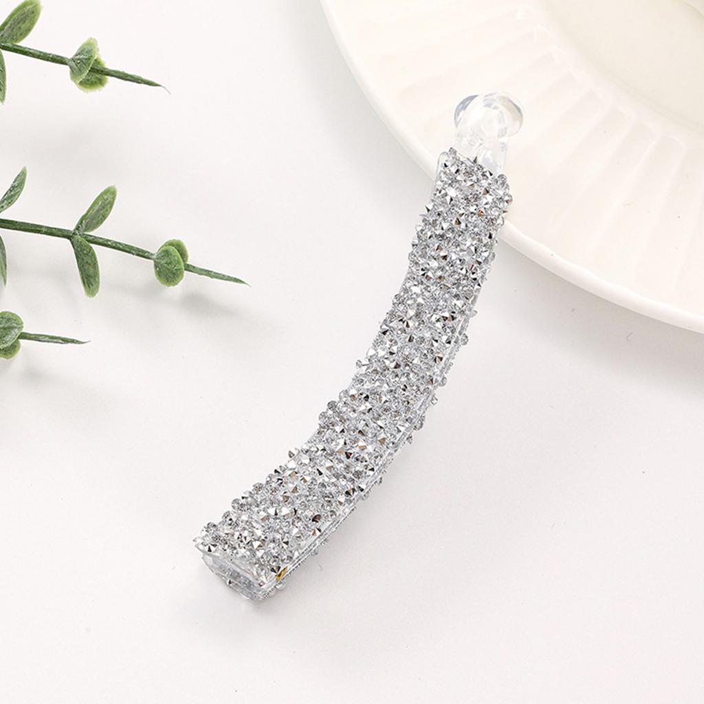 Rhinestone Beads Banana Hair Clips Vintage Fishtail Design Ponytail Holder Hair Decoration For Thick And Fine Hair