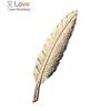 I -Remiel Metal Gold Zinc Alloy Feather Men 'S Leaf Branch Brooches Accessories For Women Large Brooch Pin Shirt Suit Decoration