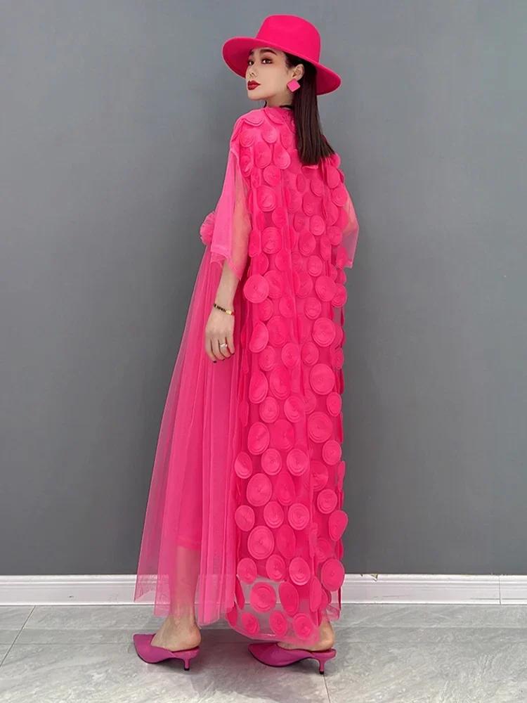 Xitao Однотонное платье в стиле пэчворк WMD5999