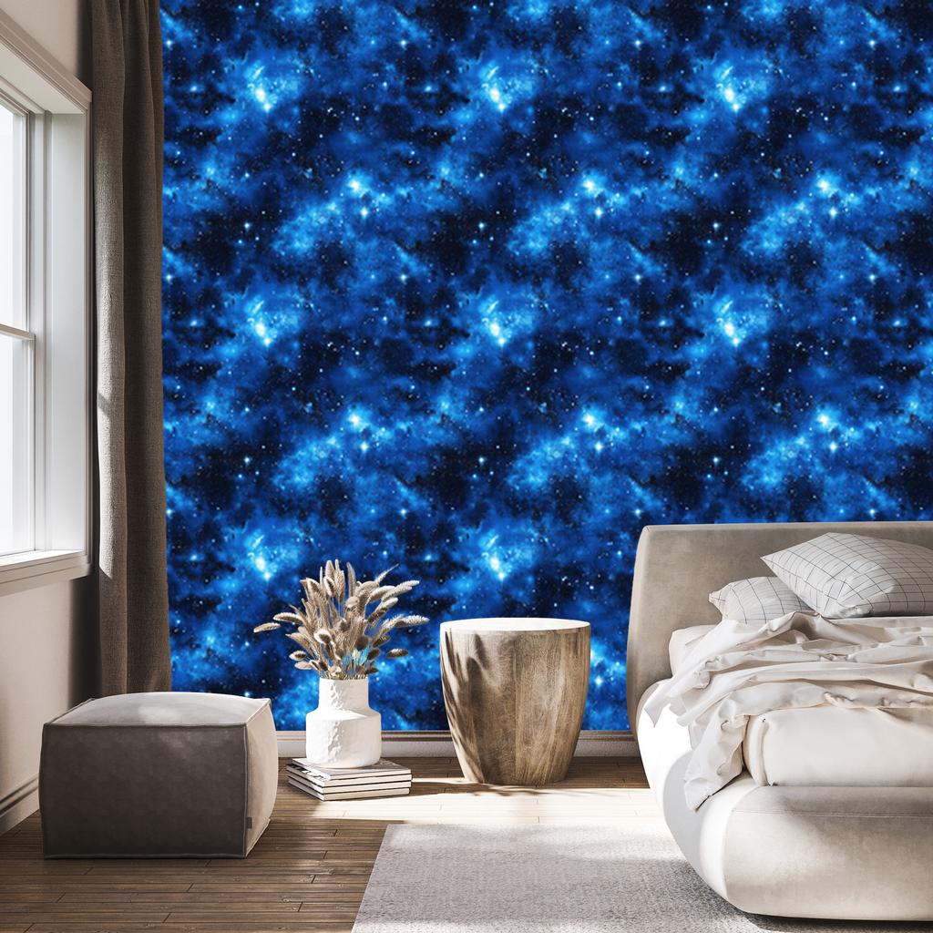 Watercolor Galaxy Wallpaper Blue and Navy Blue, Navy Blue Background 50x1000