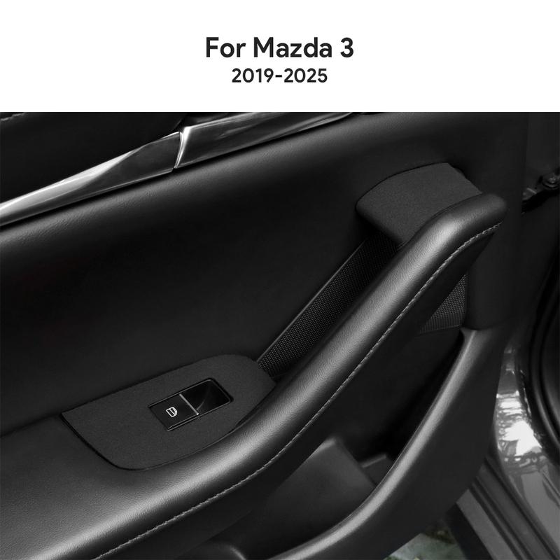 For Mazda 3 BP M3 Axela 2024 2025 Top Suede Trim LHD RHD Sticker Car Window Lift Panel Interior
