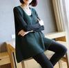 Women's Spring and Fall Large Size Pullover Knit Sweater Loose Sleeveless V-neck Bottoming Shirt