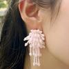 FANTASTIC PLANET Pink Bubble Beads Earrings