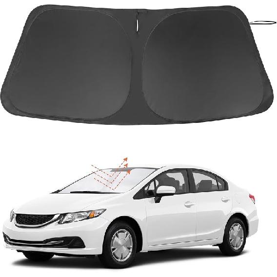 TINGLU Солнцезащитный козырек для Tesla Model X Tesla X 2016-2024 2025 Аксессуары Солнцезащитный козырек на лобовое стекло Защита от УФ-лучей Накидка на солнцезащитный козырек С