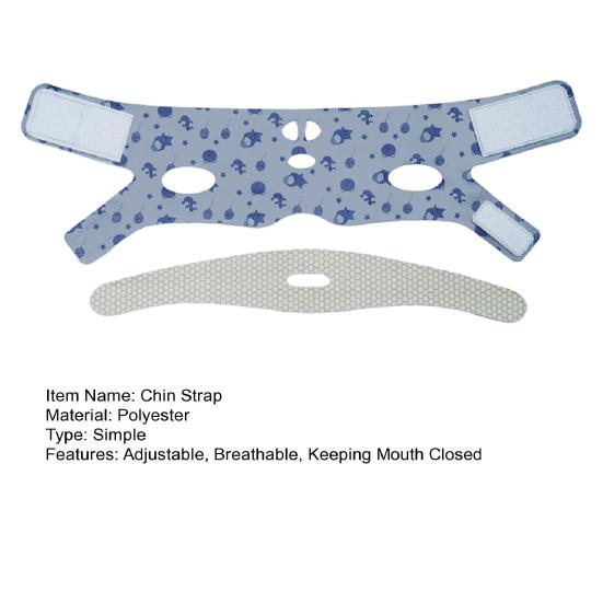 Детский ремешок на подбородок от храпа, регулируемый, дышащий, удерживающий рот закрытым, универсальное детское средство для сна, ремешок для челюсти против храпа, устройство для коррекции дыхания