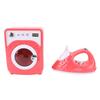Pretend Laundry Set Battery Powered Washer and Ironing Board Playset Educational Role Playing Toys