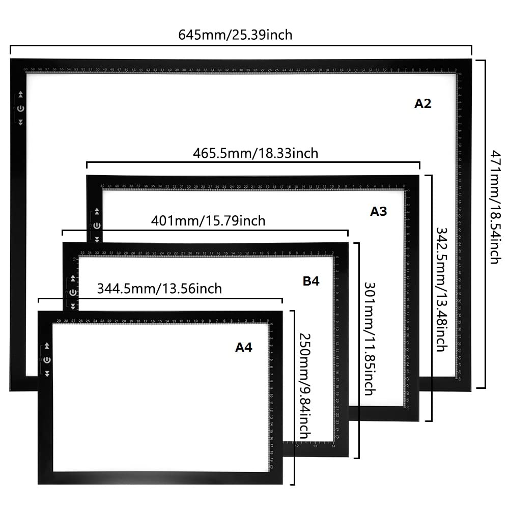 Трассировочный стенд HSK A2 тонкий и легкий 6-мм диммер 18 Вт супер яркий LED5500lux с режимом блокировки сенсорной кнопки