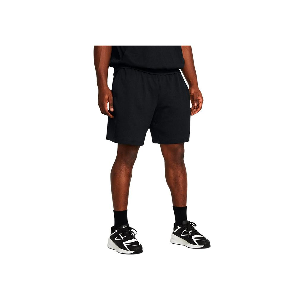 Under Armour Однотонные эластичные повседневные прямые свободные спортивные шорты мужские шорты черные 1383101-001