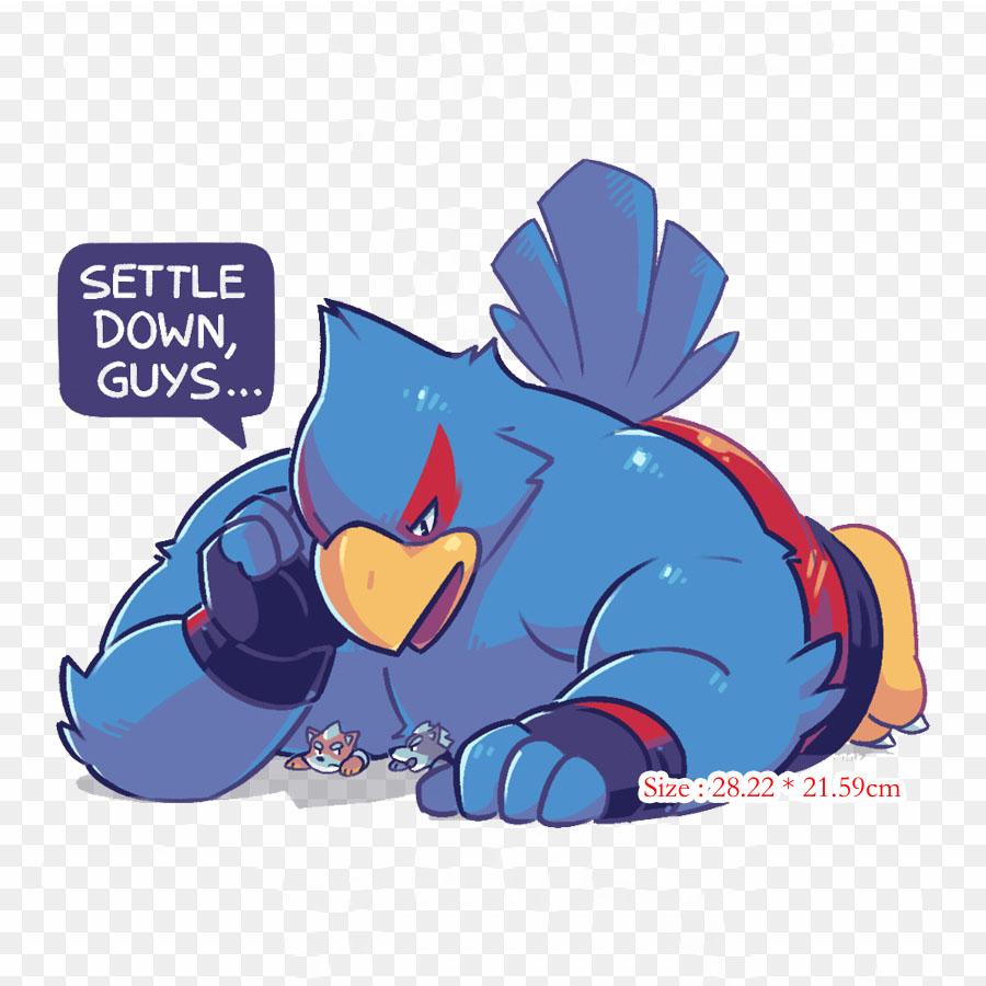 Giant Falco Furry Fandom Iron On Heat Transfer Printing Vinyl Patches Sticker for Clothes DIY Appliques Washable Patches