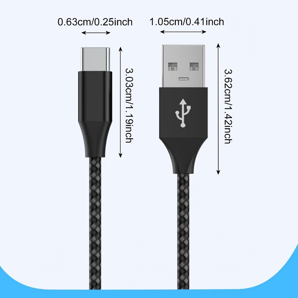 1 шт. USB A - USB C кабель для быстрой зарядки Type C кабель для зарядки подходит для iPhone 16 15 Pro Pro Max Plus подходит для Samsung S24