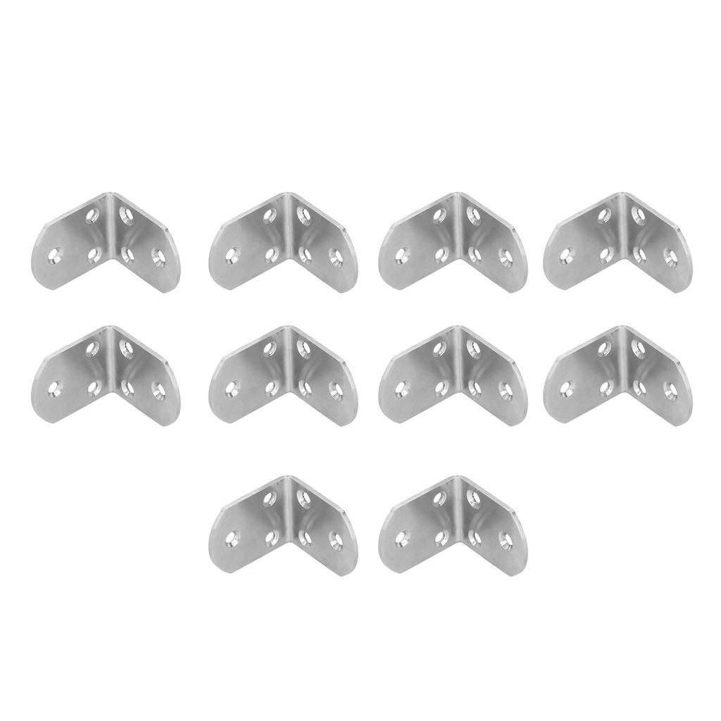 10 шт. Угловой кронштейн из нержавеющей стали, утолщенный, угловой соединитель для полки, мебелиS