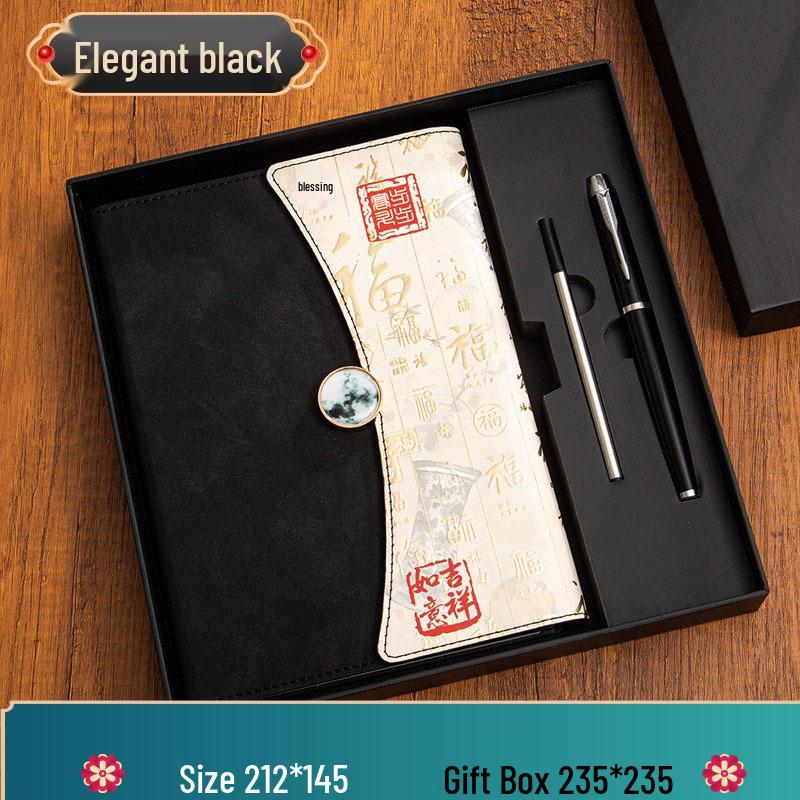 A5 Tri-fold Business Notebook Gift Box Set - Premium Company & School Gift with Logo