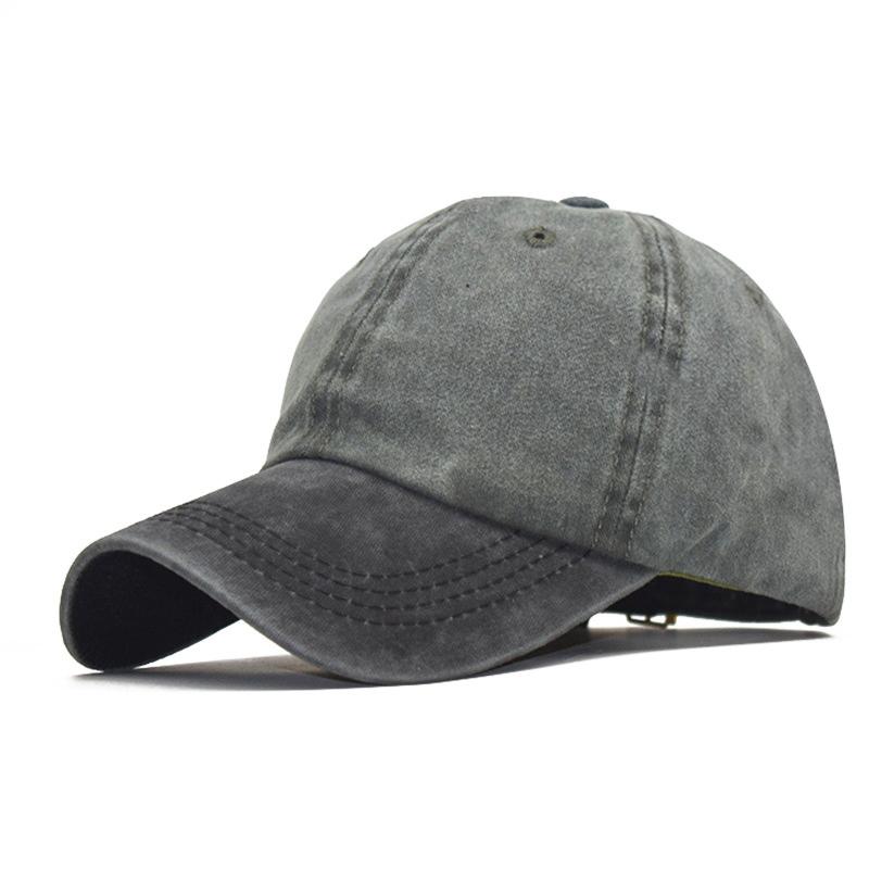 Бейсболка Snapback Весенняя Осенняя Кепка Чистый ковбойский Стирка Кепки Кепка Хип-Хоп Облегающая Кепка Для Мужчин Женщин Шлифовка