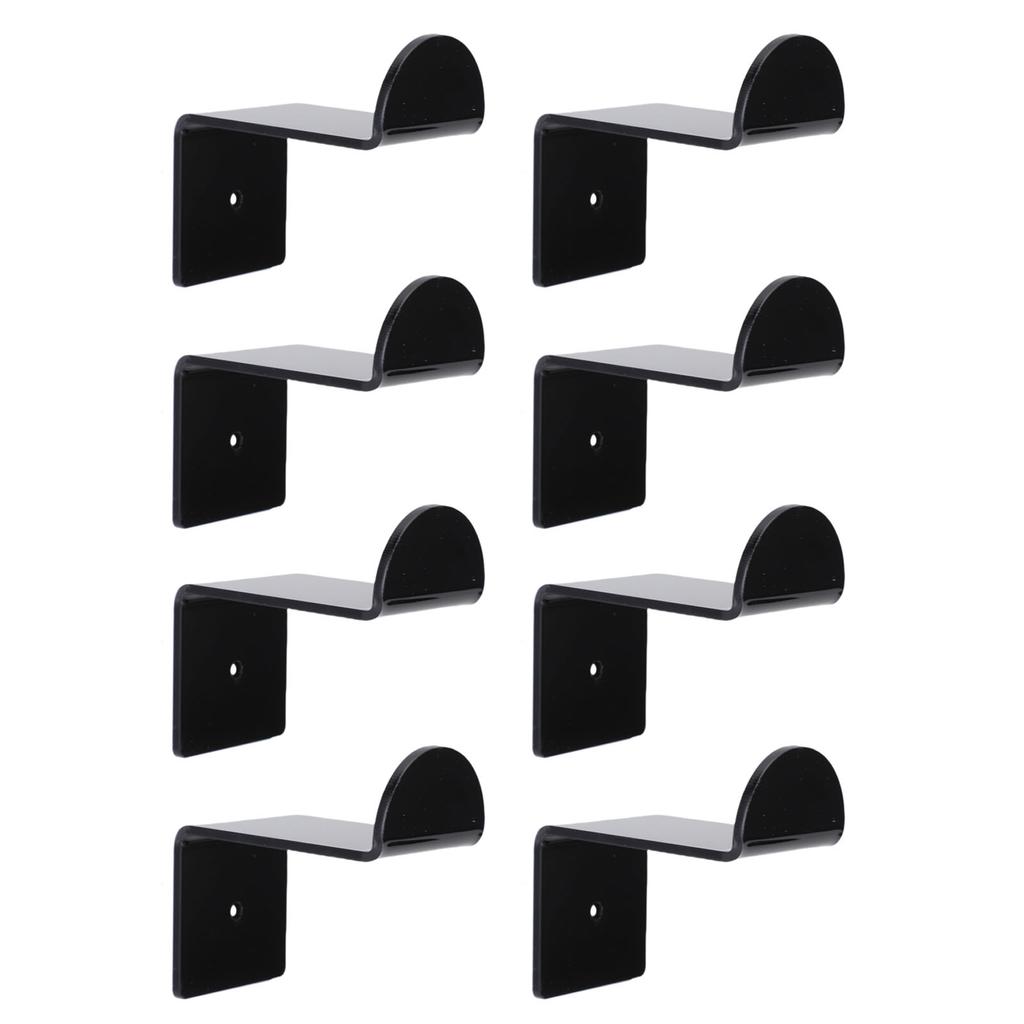 8PCS Hat Hooks for Wall 2.8 Inch Acrylic Baseball Cap Holder Wide Brim Hat Hanger Organizer with Adhesive for Room Decor