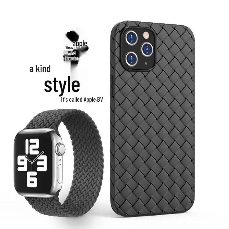 Чехол для iPhone 16 Pro Max: Ультратонкий защитный чехол Apple Woven Silicone Anti-Fall для iPhone 13-15