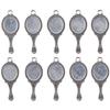 10pcs Mirror Mirror Pendant Charms 34x14mm Antique Silver Charms Alloy Pendant Charms  Necklace