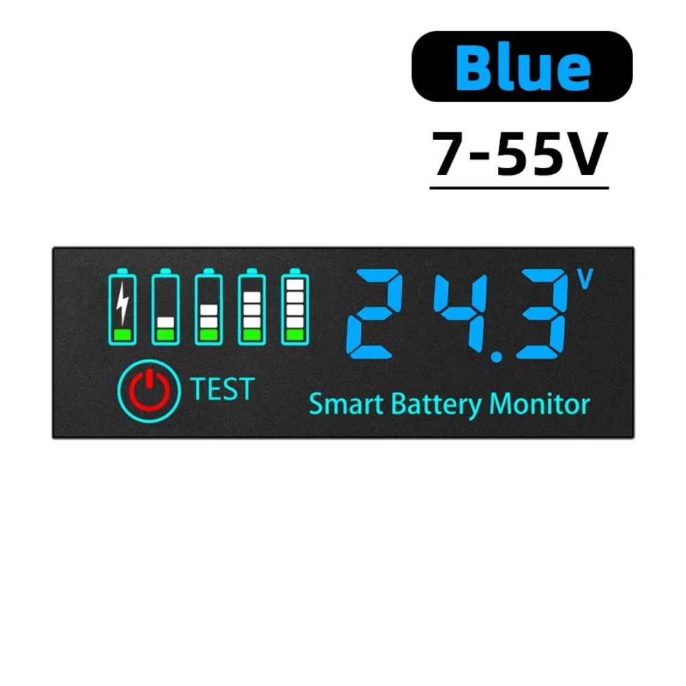 1 шт. Модуль тестера свинцово-кислотных аккумуляторов DC7-55V, измеритель, тестер зарядки аккумулятора, электронный